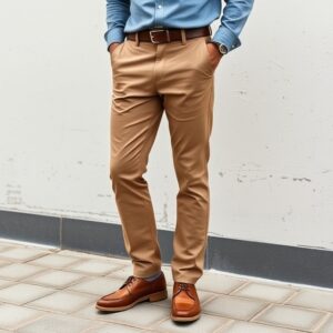 Men's Khaki Chinos Stylish and Comfortable