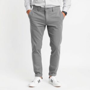 Men's Grey Chinos Comfortable and stylish casual wear