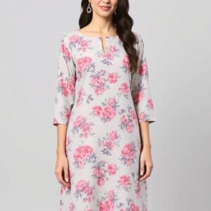Floral Print Knee-Length Dress