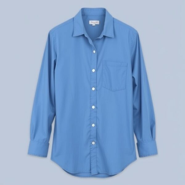 Men's Blue Dress Shirt Elegant and Comfortable
